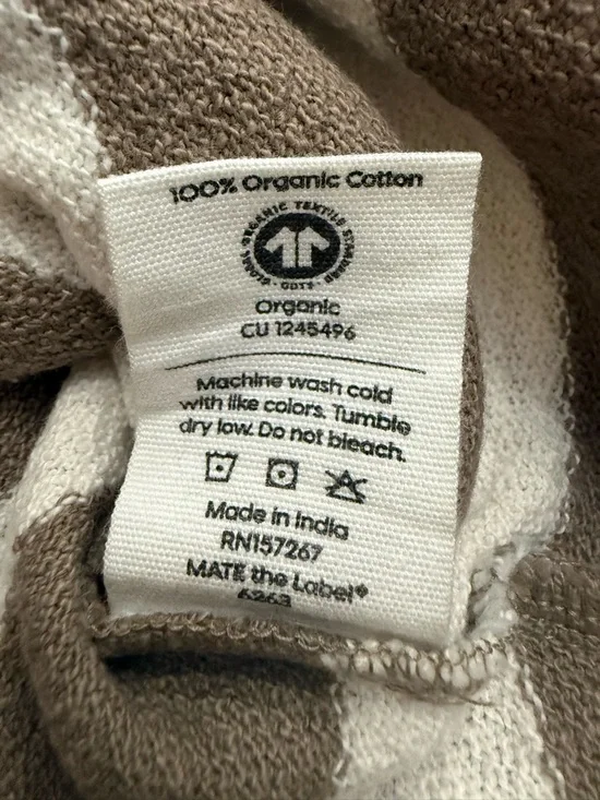 MATE the Label Textured Knit Striped Pullover Organic NWT Sz. Small - Picture 4 of 4